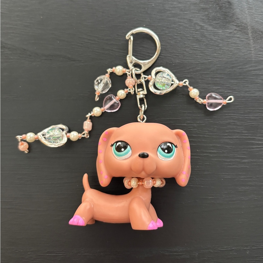 LPS Dachshund Bag Charm / Keychain - Picture 3 of 4